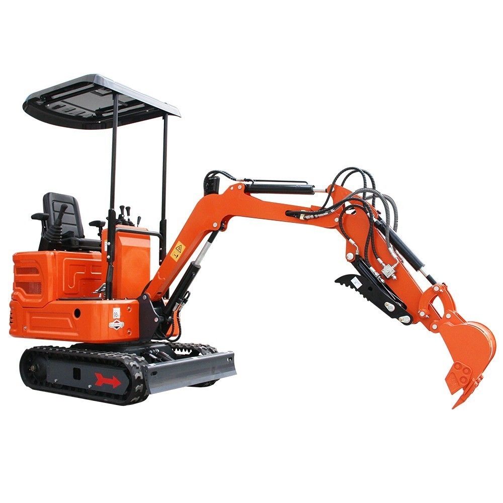 1 Ton Mini Excavator Orange, Hydraulic System, B&S Engine, USA STOCK, IL