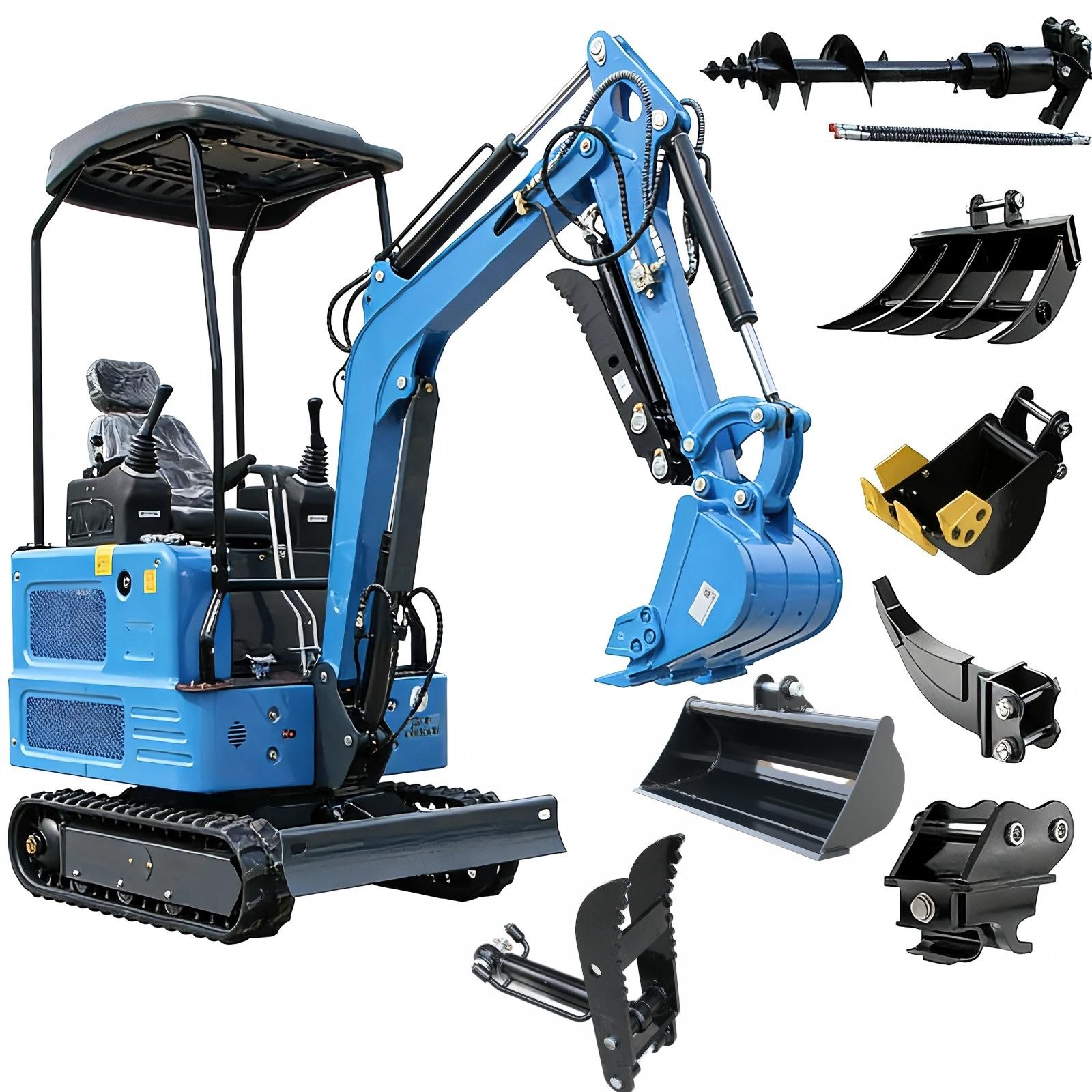 Mini Excavator KUBOTA Diesel 4000lbs 1.8 Ton Super Power Mini Digger