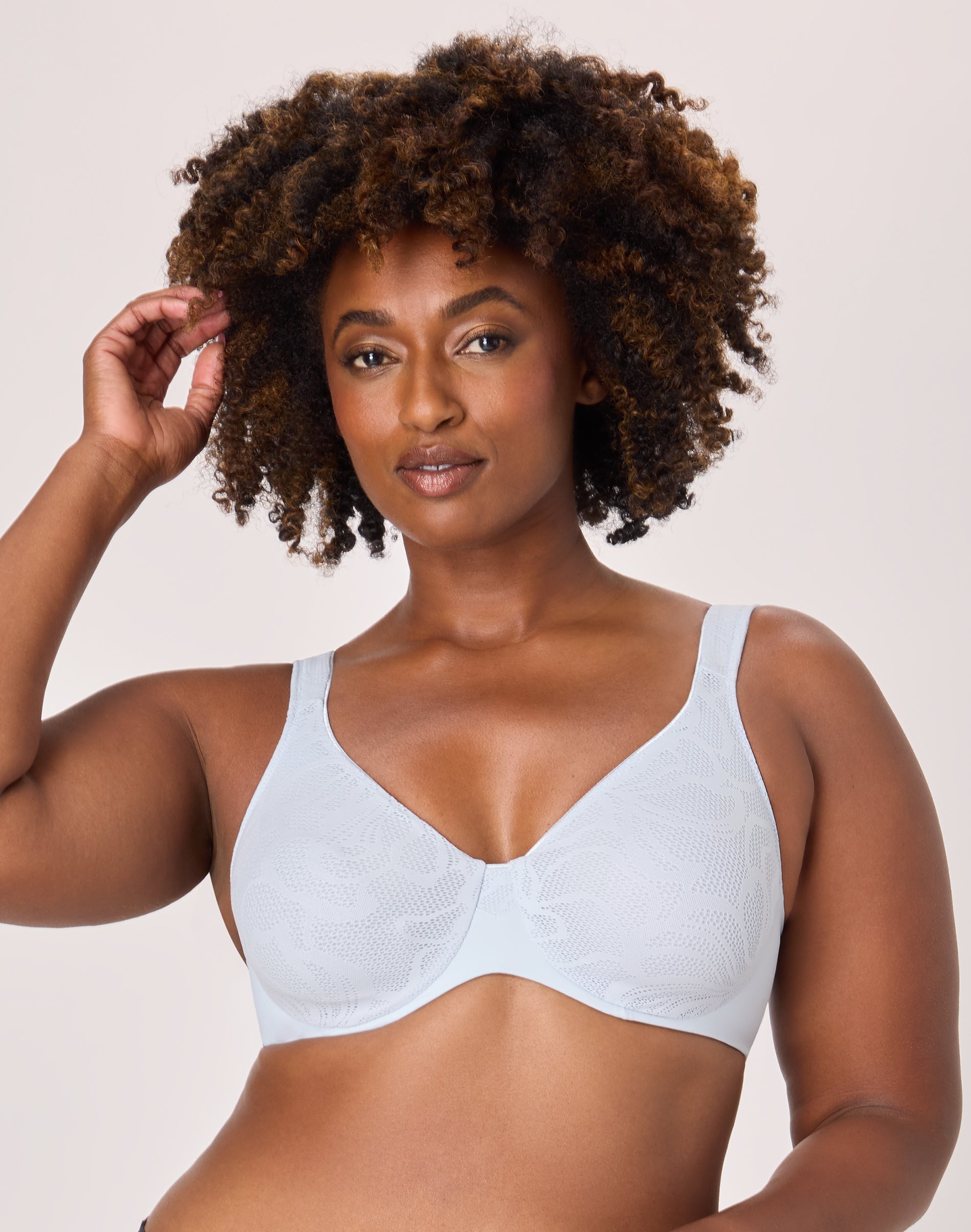 Bali’s Coolest Smoothing Underwire Minimizer Bra Salty Pepper Grey 38DD Women’s