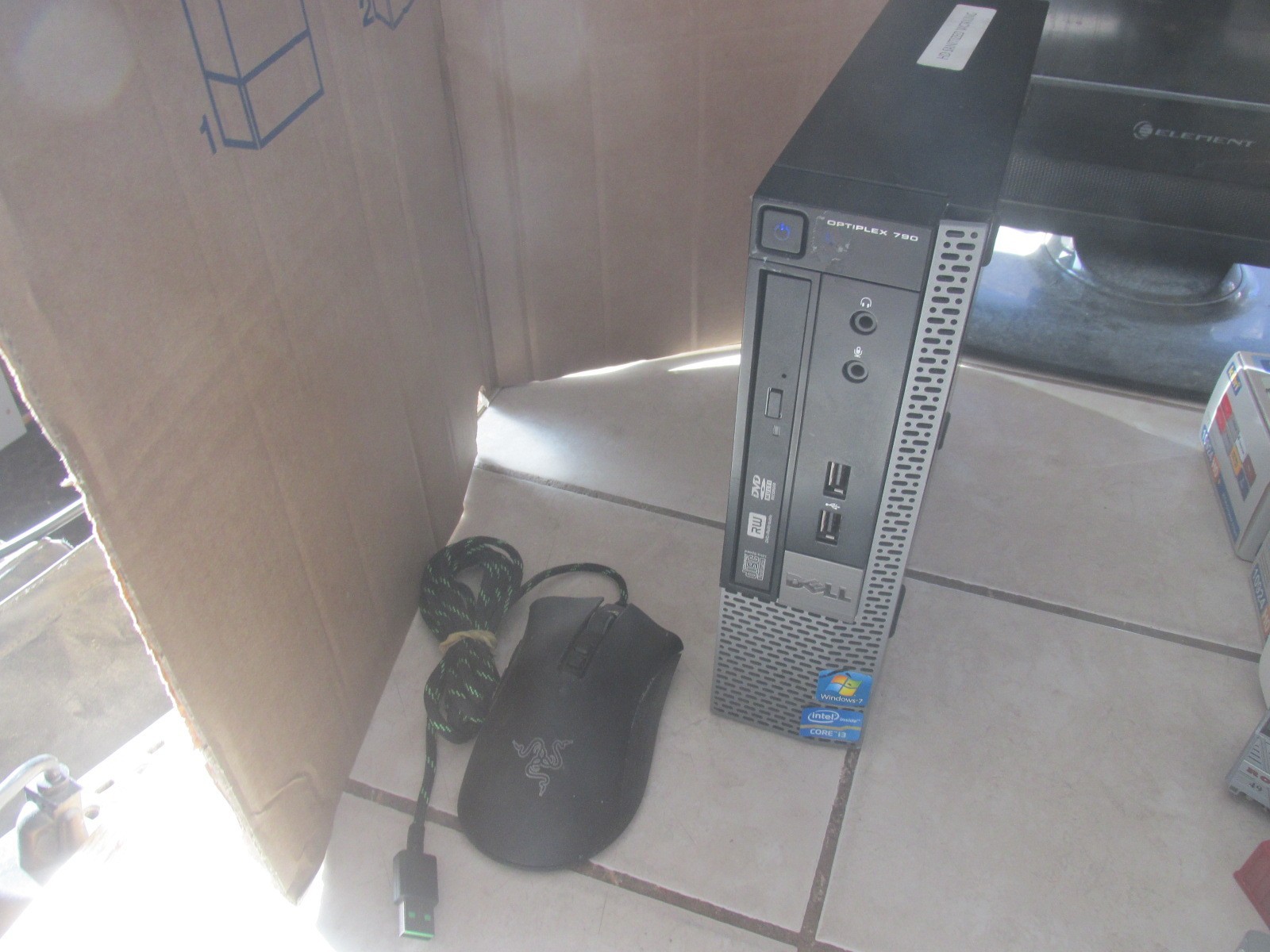 Dell Optiplex 790 Desktop With Power Cord And Mouse