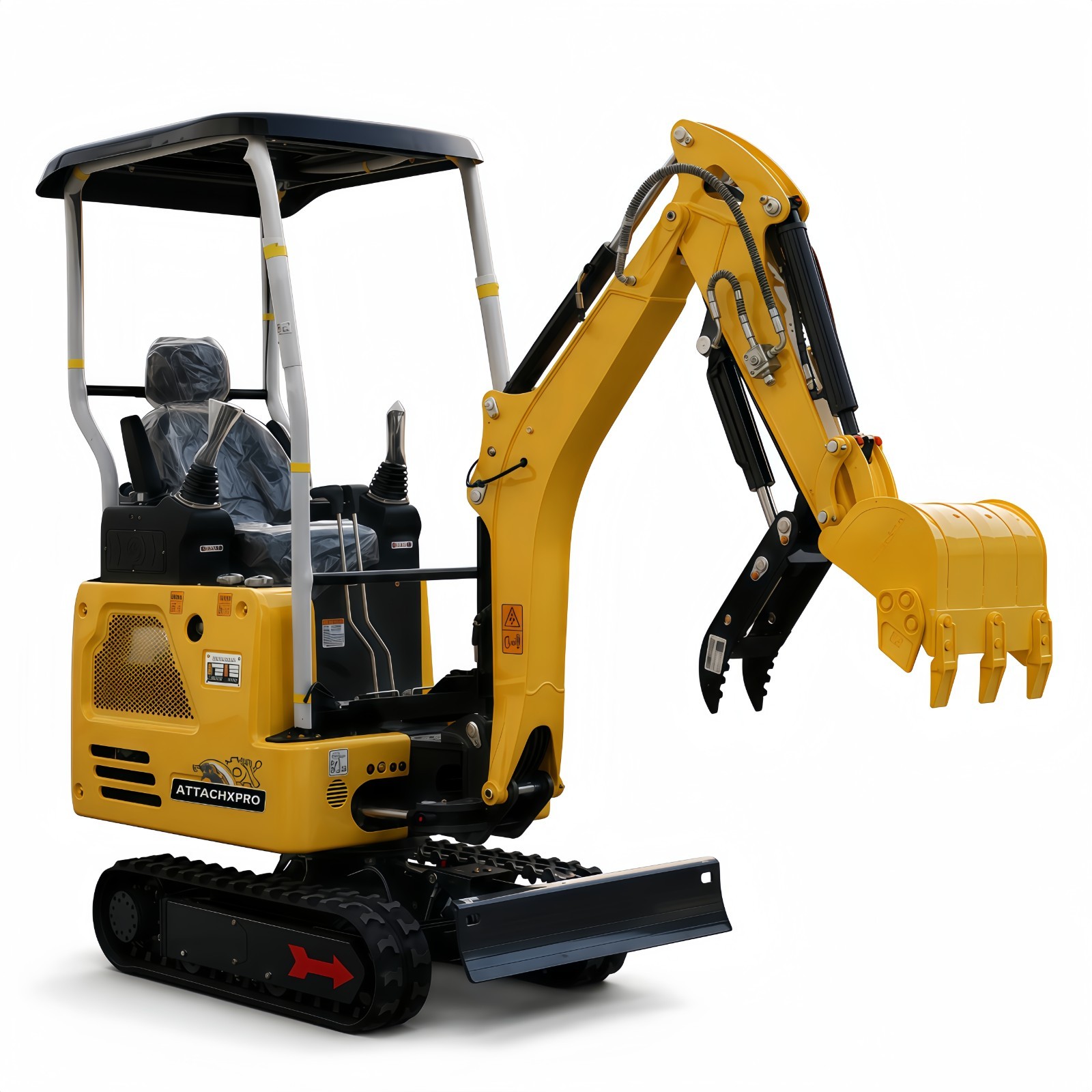 Mini Excavator Compact Digger Kubota Diesel Engine Swing Boom Pilot Controls 1.8