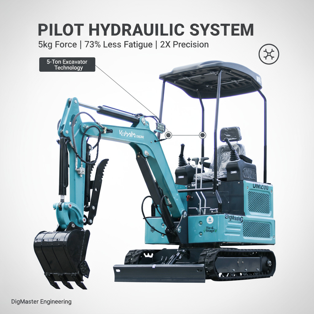 1.8 Ton Kubota Mini Excavator – Water-Cooled, Tracked,  4000lb Digger，Diesel EPA