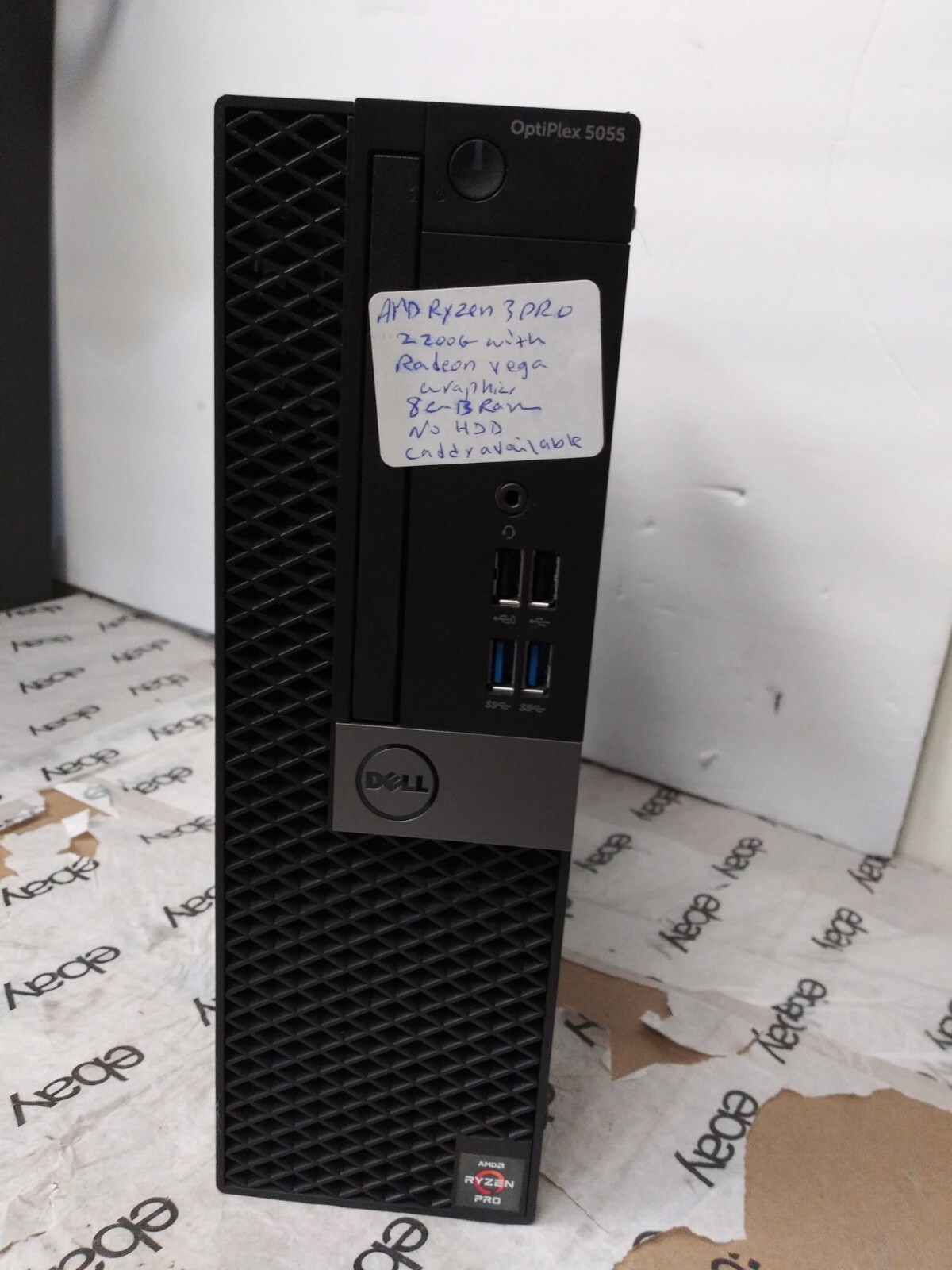 DELL OPTIPLEX 5050 SFF DESKTOP RYZEN 3 2200G 8GB RAM 0TB SSD WIFI NO OS DVD