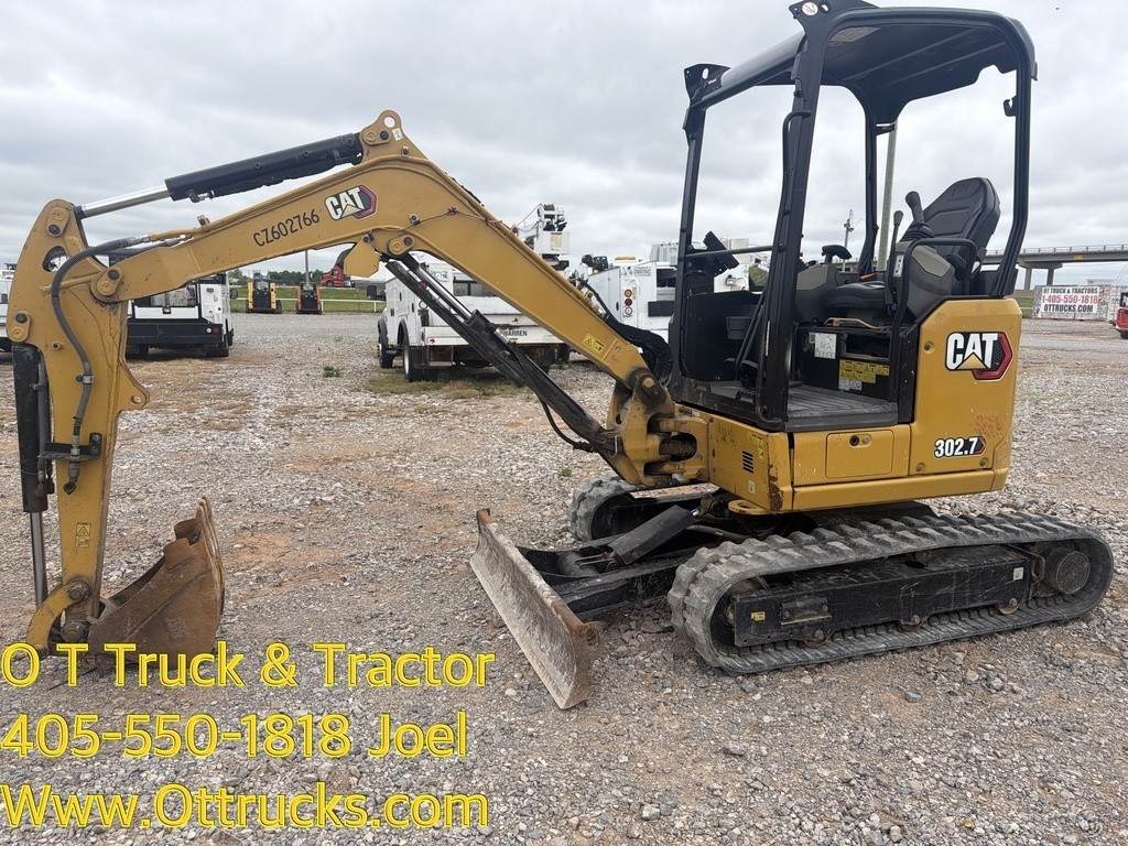 2022 Caterpillar 302.7CR Excavator Track Hoe Mini Ex 24Hp Used