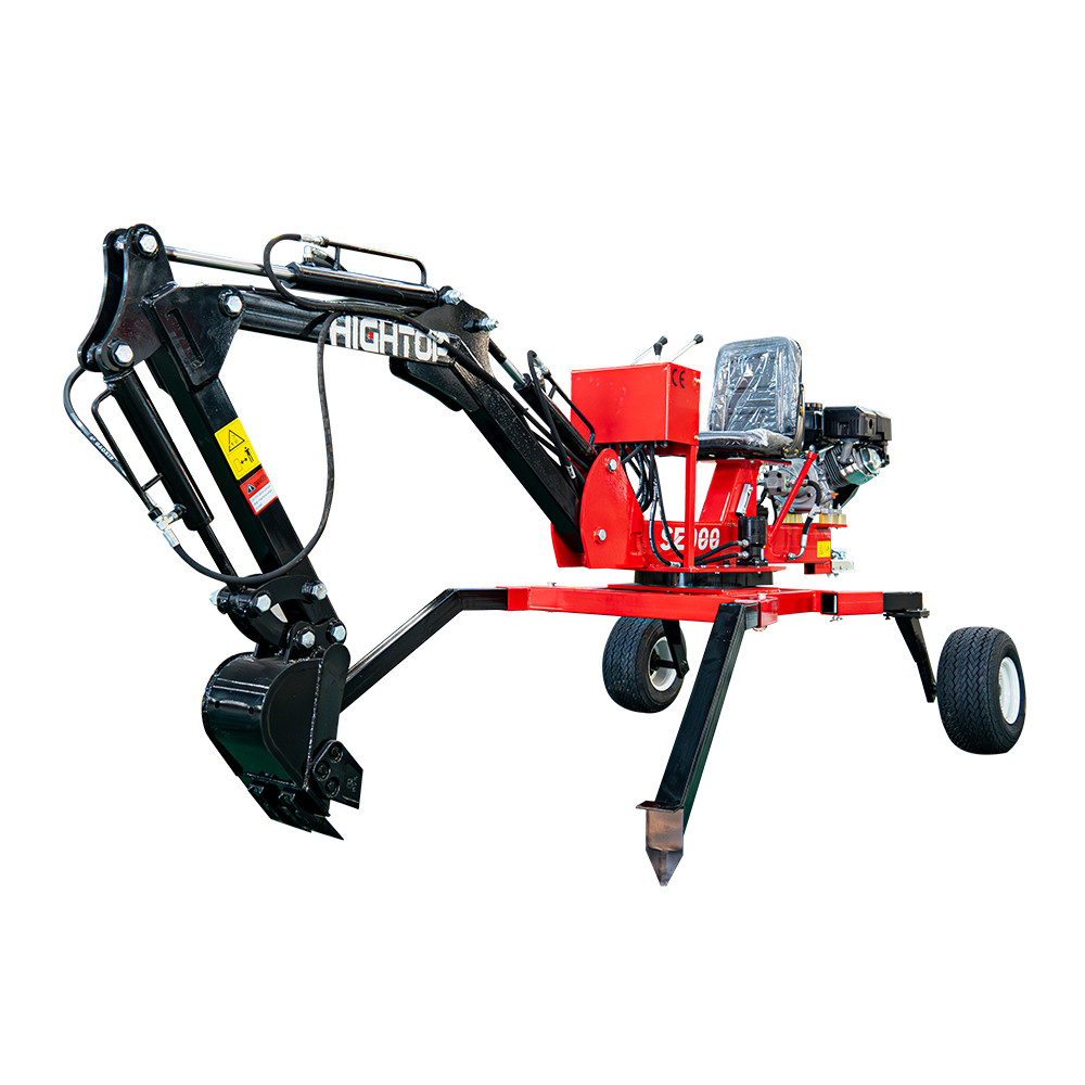 BID Spider Excavator – Towable Backhoe Mini Digger with Wheels, Multi-Function