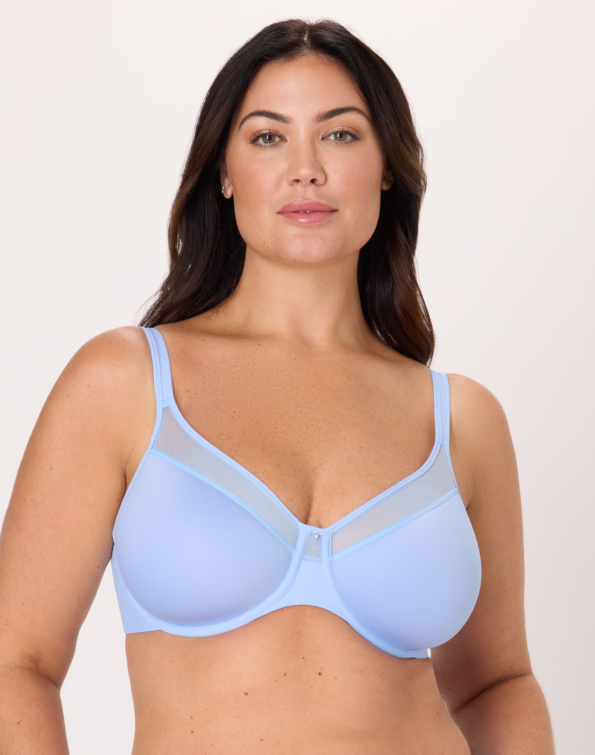 Bali One Smooth U Ultra Light Underwire Bra Zen Blue 40C Women’s