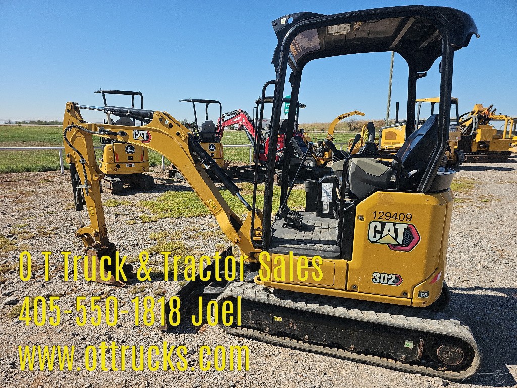 2023 Caterpillar 302 CR Mini Ex Excavator Track Hoe 21HP 5200Lbs Used