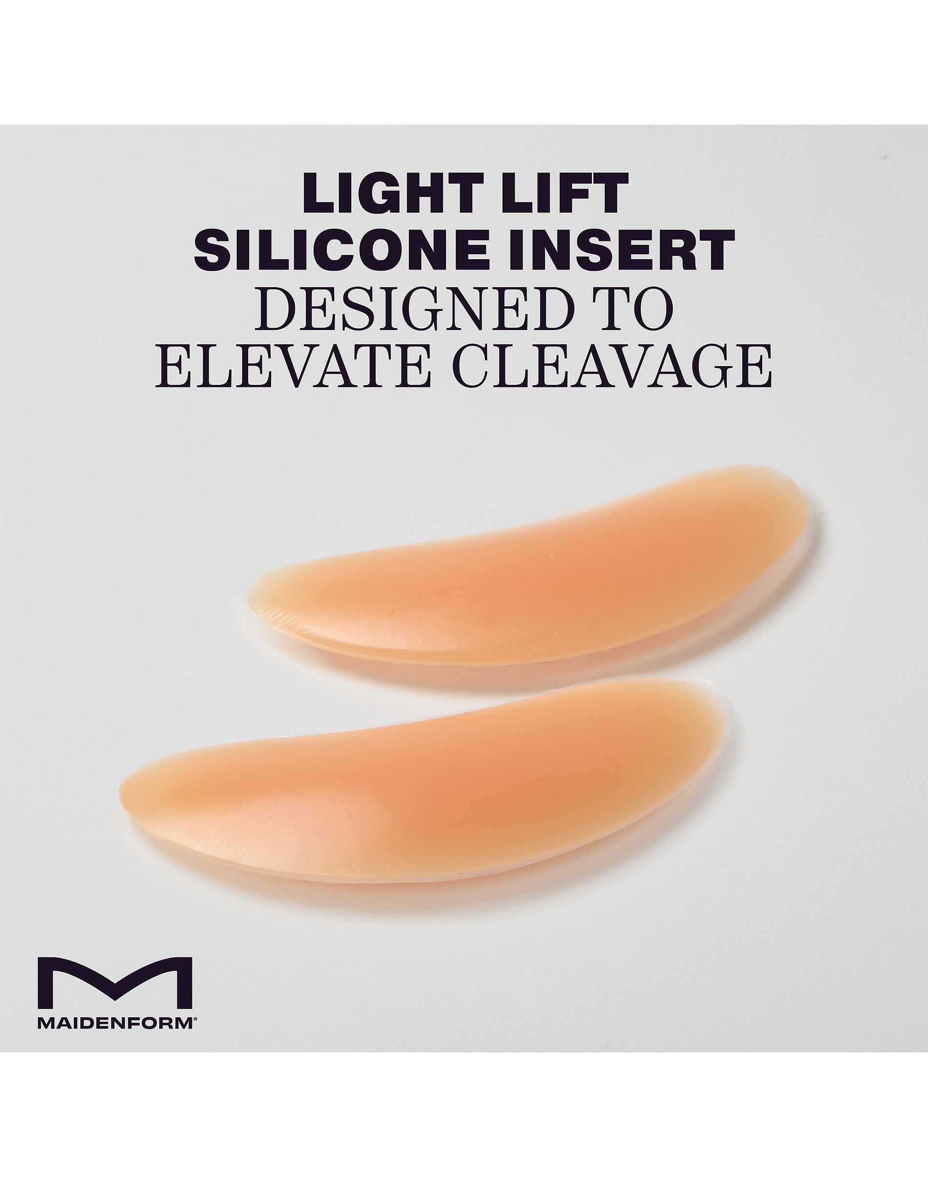One Hanes Place Maidenform Light Lift Silicone Bra Inserts Warm Beige OS