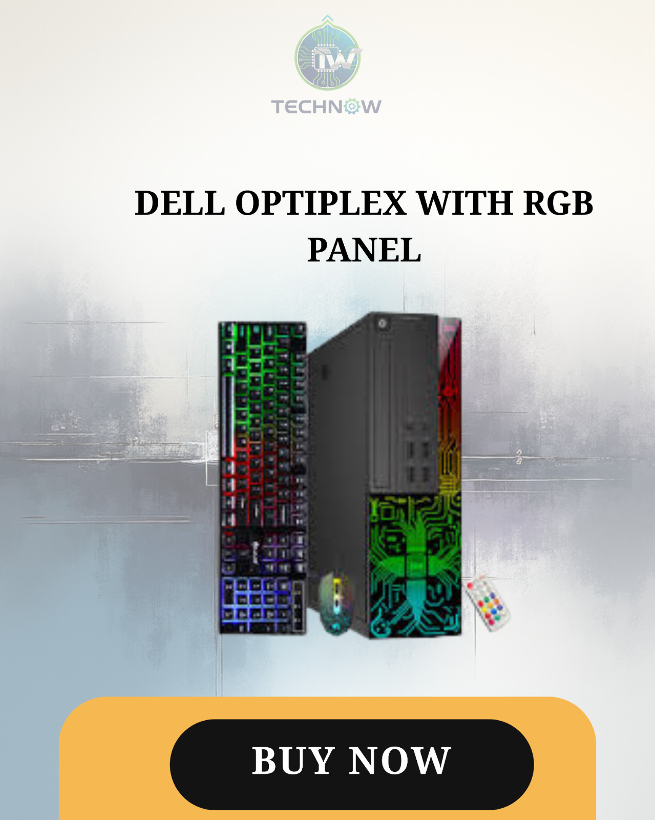 Restored Dell OptiPlex Desktop Computer PC with RGB Panel, Intel i7 6th Gen