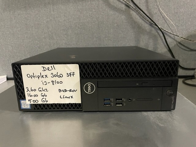 Dell OptiPlex 3060 SFF Intel i3-8100 3.60GHz 16GB 500GB Sata DVDRW Linux Ubuntu!