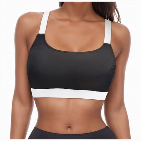 HCNTES Women’s Sporty Bikini Top Only Racerback Sports Bra Swimsuit Top Medium Support Bathing Suit Tops Summer Light Gray,L