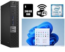 Dell OptiPlex 3040 Micro Core i5 Desktop 16GB RAM 240GB SSD Wi-Fi Windows 11 Pro
