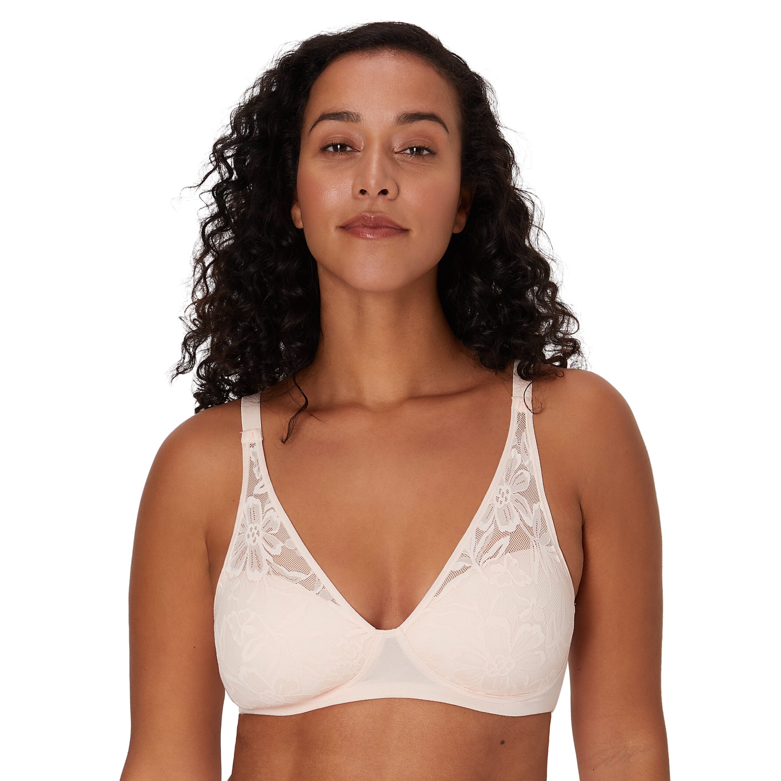 Bali Breathe Cotton Modal Wireless T-Shirt Bra Light Buff S Women’s