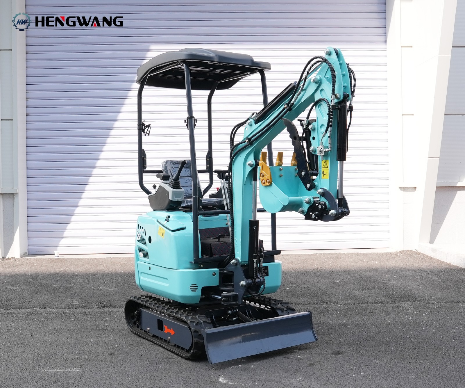 13.5hp mini excavator, side-swing, pilot control system, 1 ton, B&S EPA engine.