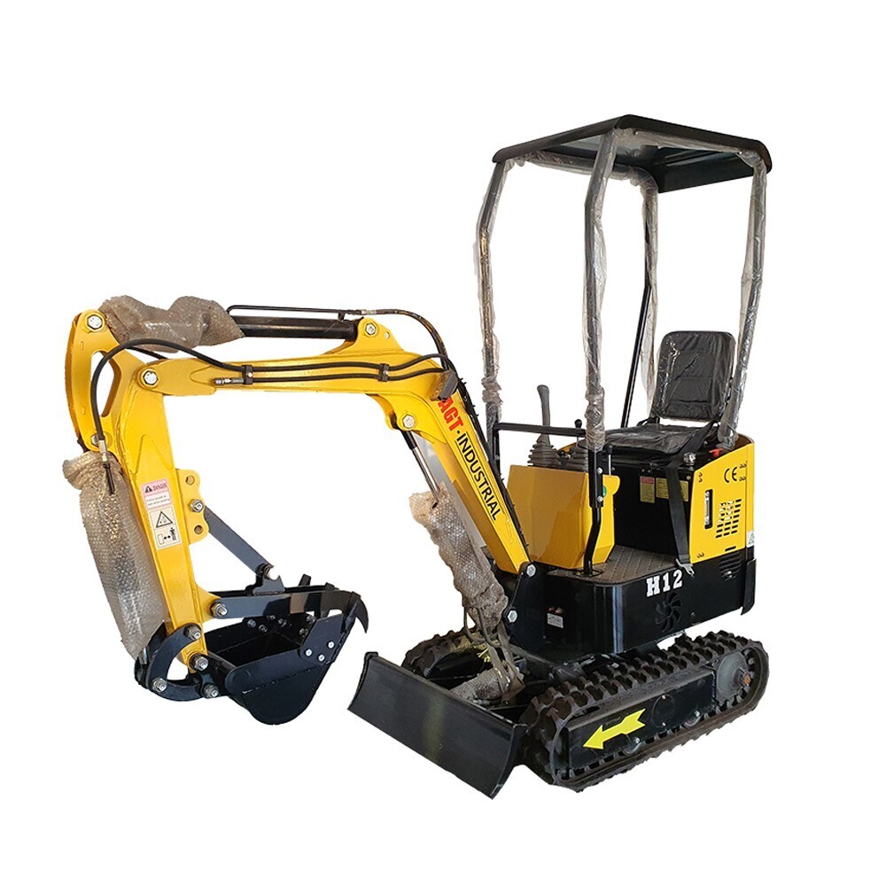 AGT New H12 Mini Excavator 13.5HP 1Ton Digger Tracked Crawler B&S Gas Engine EPA