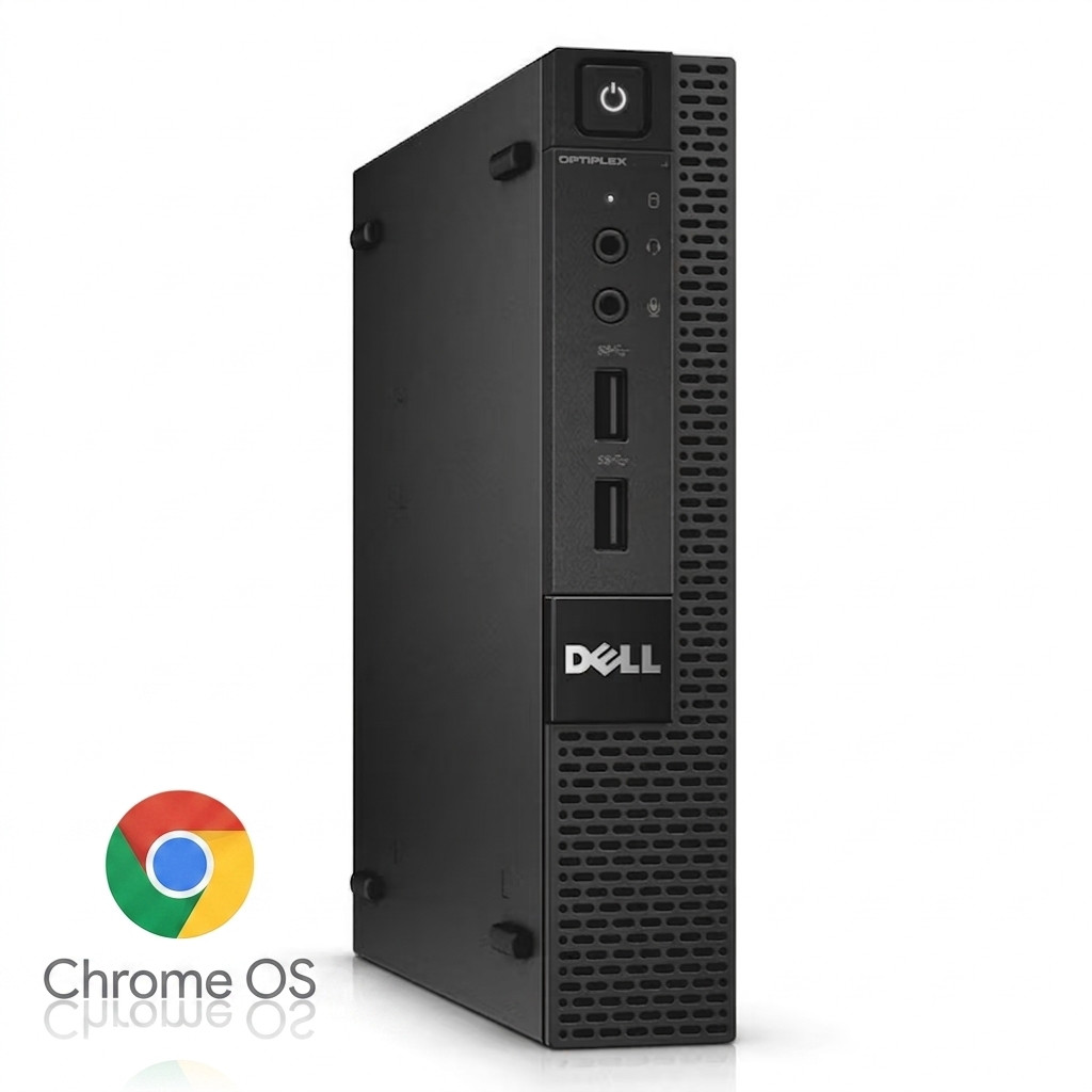 Chrome OS Dell Micro PC (Intel CPU, 4GB RAM, 128GB SSD) | Cleaned & Tested