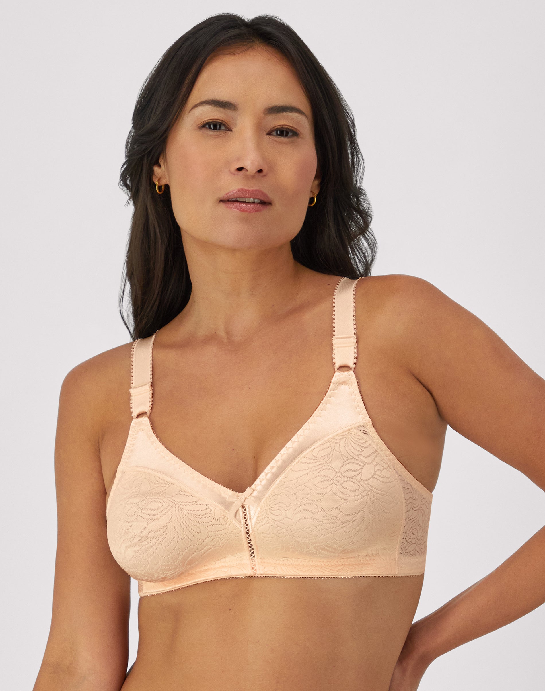 Bali Double Support Lace Wireless Bra Porcelain 42D Women’s