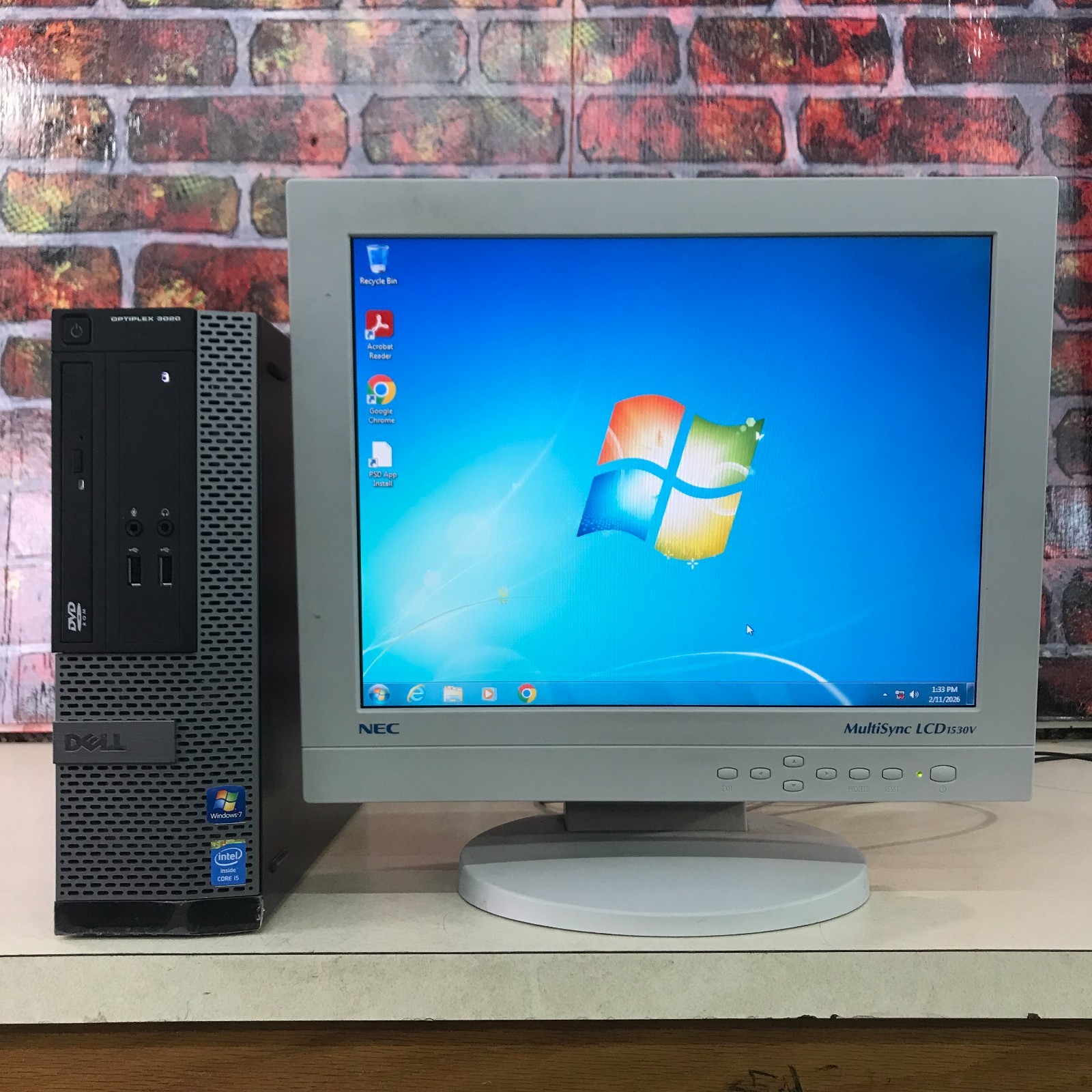 DELL OptiPlex 3020 SFF PC i5-4570 3.20GHz 4GB RAM 500GB HDD Windows 7 Pro 32-Bit