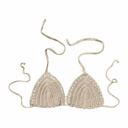 Seductiva Clothing Women’s Smooth Cotton T-Shirt Bra Women’s Summer Solid Color Hand Crochet Swimsuit Euramerican Swimsuit Bikini Top T-Shirt Bras Available