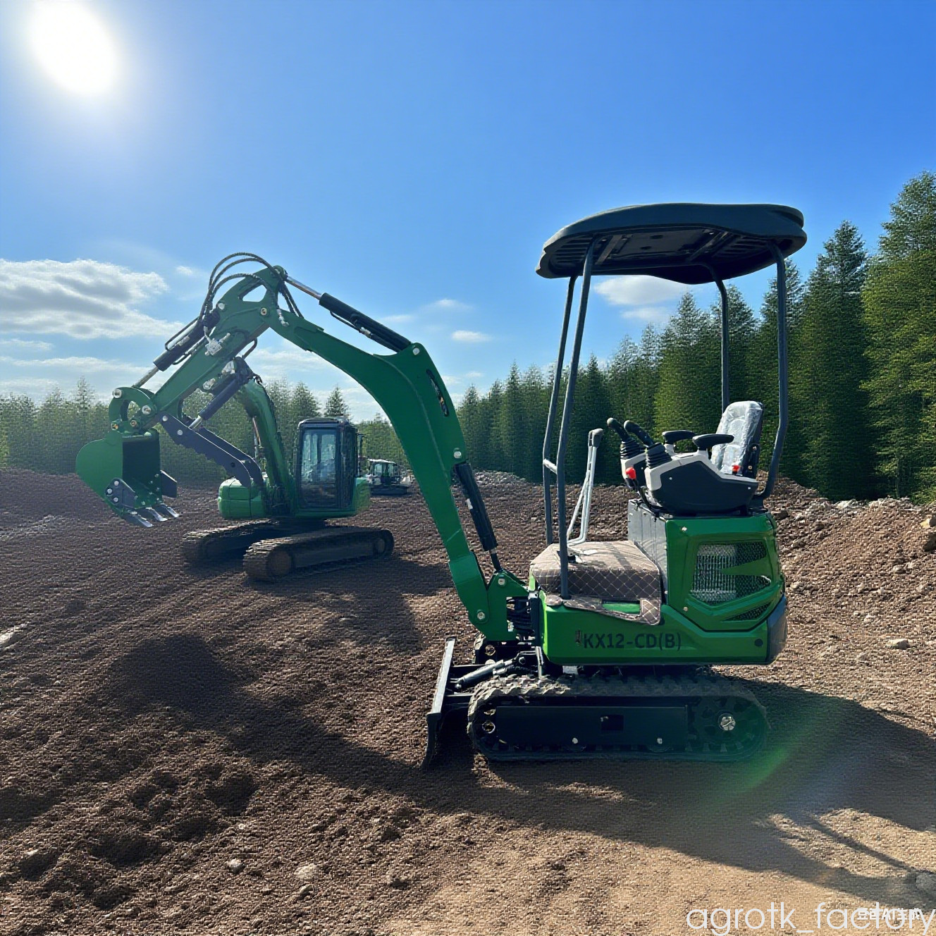 AGT Mini Excavator 2025 13.5 HP 1-Ton Digger B&S Gas Engine EPA NEW   | KX12-CDB