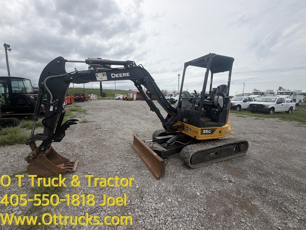 2023 John Deere 35G Mini Excavator Track Hoe  24Hp 4 Way Blade Used