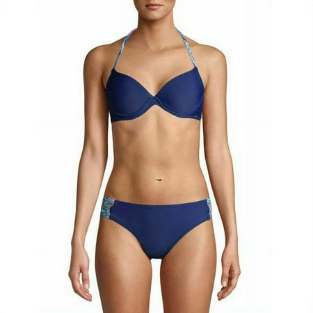XOXO Cage Sides Molded Bikini Top With Strappy Sides Bikini 2-Piece Set SIZE XL