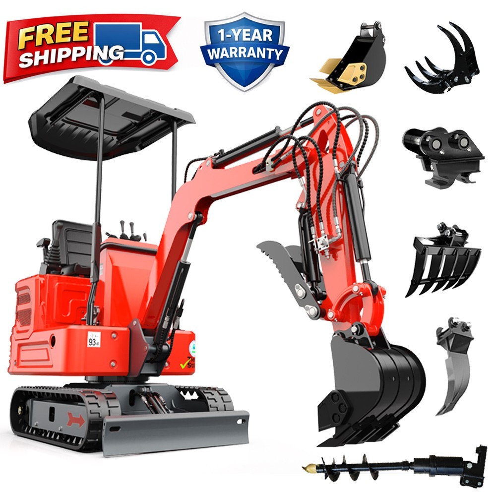 1.4 Ton Mini Excavator Kubota Z482 Diesel Engine Small Digger Hydraulic Thumb