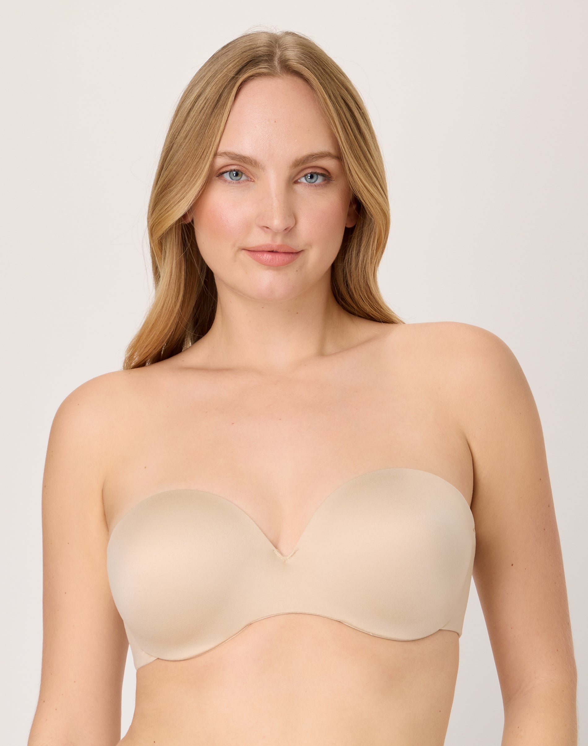 Maidenform Custom Lift Strapless Bra with Underwire, Convertible Straps Latte 38D Women’s