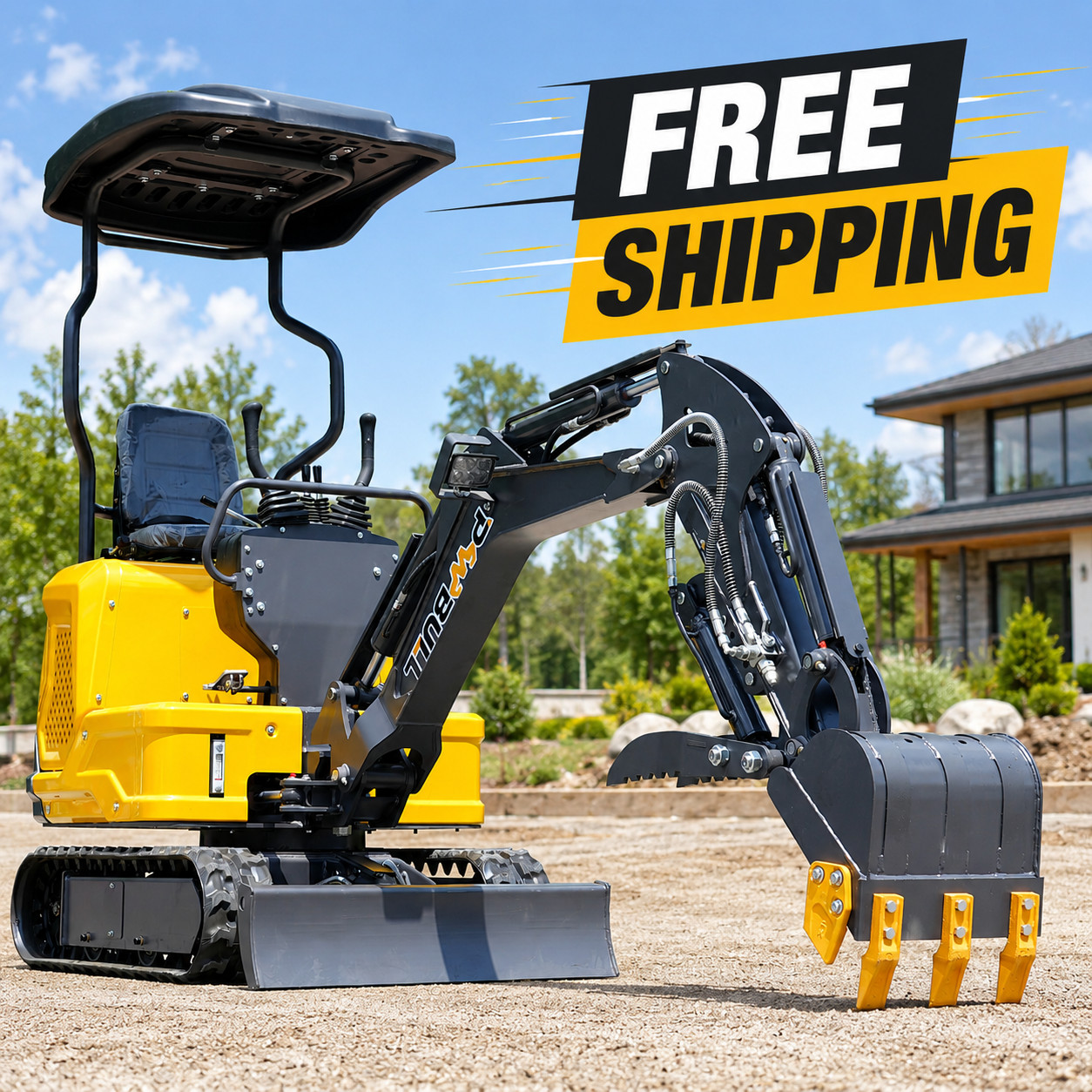 1.2 Ton Mini Excavator 13.5 Horsepower Gas Engine Tracked Small Excavator