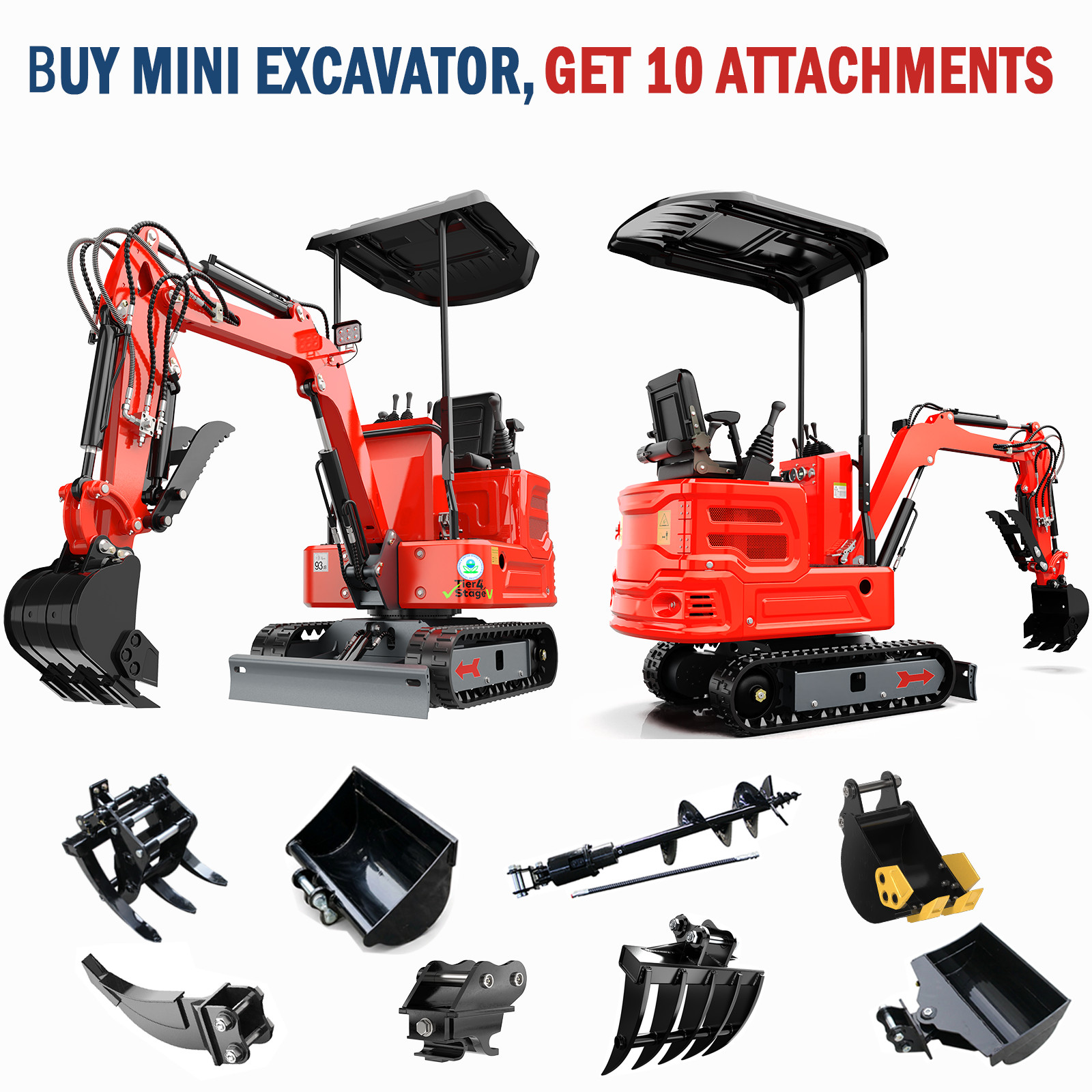 1.4 Ton Mini Excavator Kubota Twin Cylinder Diesel Pilot Crawler EPA Digger