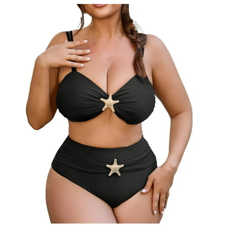 Fewfanhot Swimsuit Coverup for Women Bikini Set Swimsuits Triangle Halter Beach Skirt Bathing Suits Sarongs
