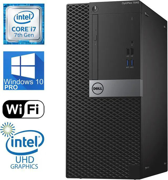 Dell Optiplex 7040 Tower i7-6700 upto4. 512GB SSD 16GB RAM 4K 3-Monitor
