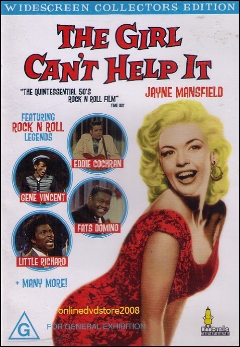 The GIRL CAN’T HELP IT (Jayne MANSFIELD Tom EWELL Edmond O’BRIEN) Music Film DVD