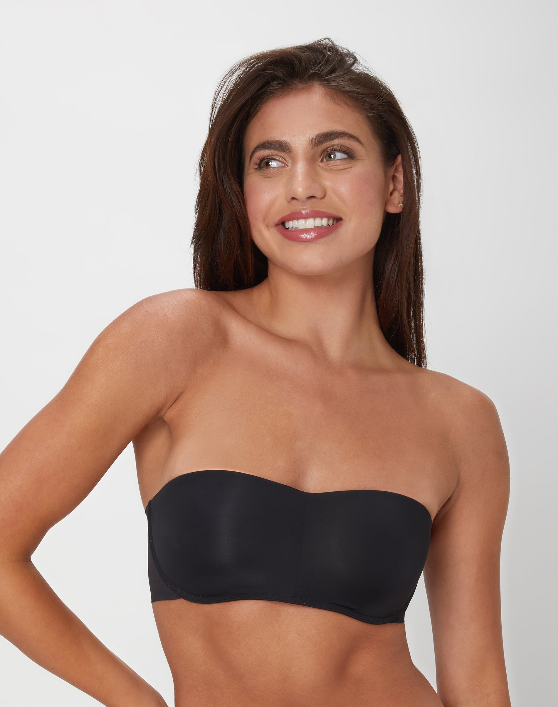 Maidenform Strapless Bra with Stay-Put Tech, Wireless (Plus Size Available) Black S Women’s
