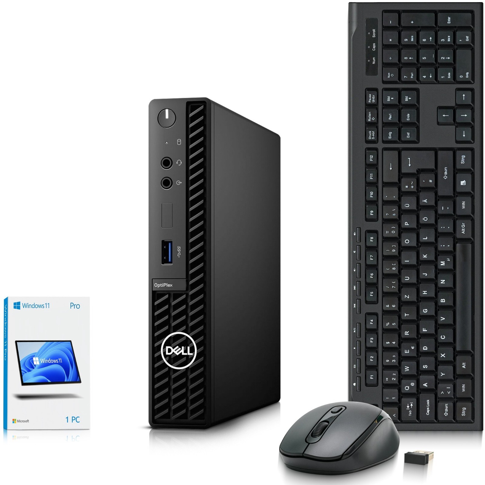 Dell 3090 Micro PC intel i5-10th 16GB RAM 256GB SSD Wireless-K&M WiFi Window 11