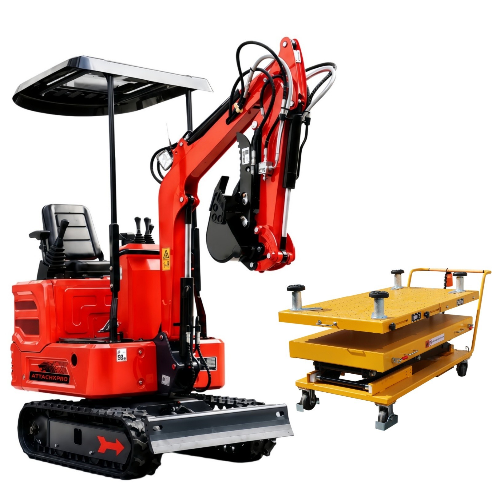 Mini Excavator 1.4Ton Digger Kubota Engine Pilot System EPA Multi FunctionalLift