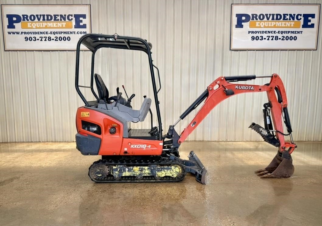 2015 KUBOTA KX018-4 OROPS STRAIGHT BLADE MINI COMPACT TRACK EXCAVATOR