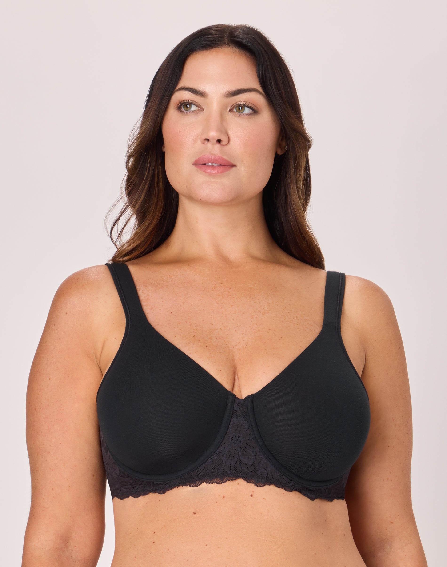 Bali Breathe Women’s Minimizer Bra, Underwire Black 42DD