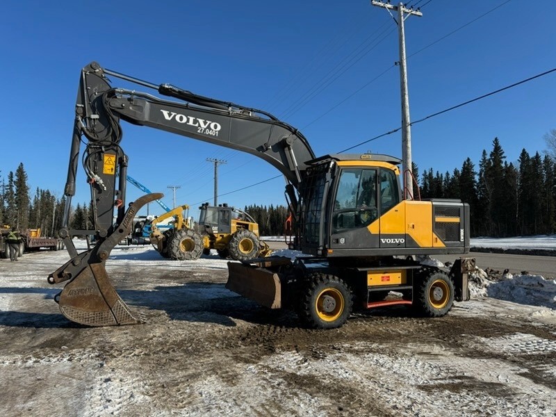 2019 Volvo EW180E Wheeled Excavator 2,725 Hrs EROPS Rear/Side Cams Stock#343417