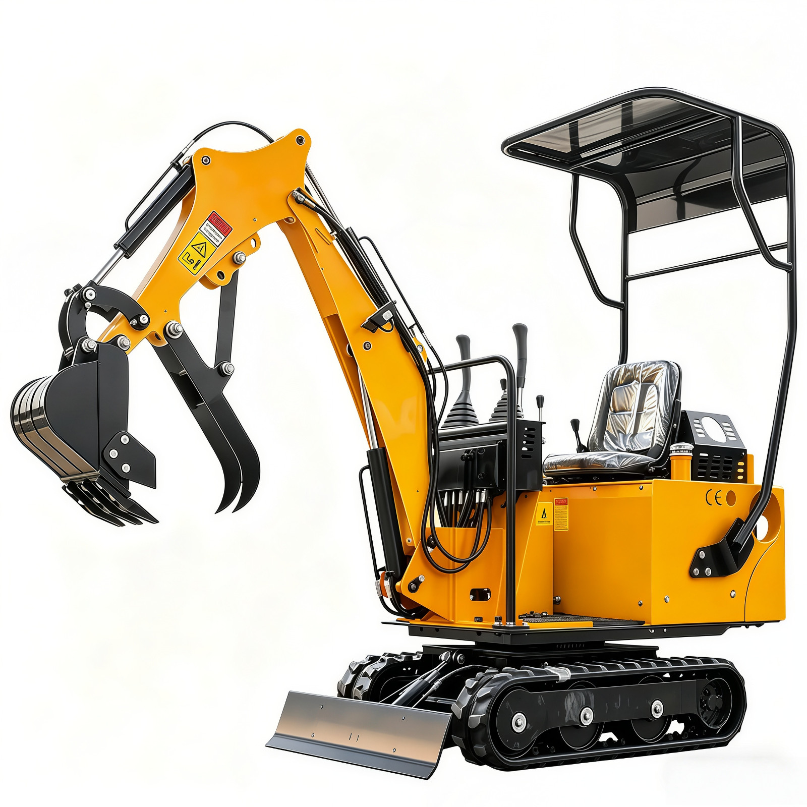 BID for 13.5HP Gasoline 0.8T Mini Crawler Compact Excavator Digger in CA