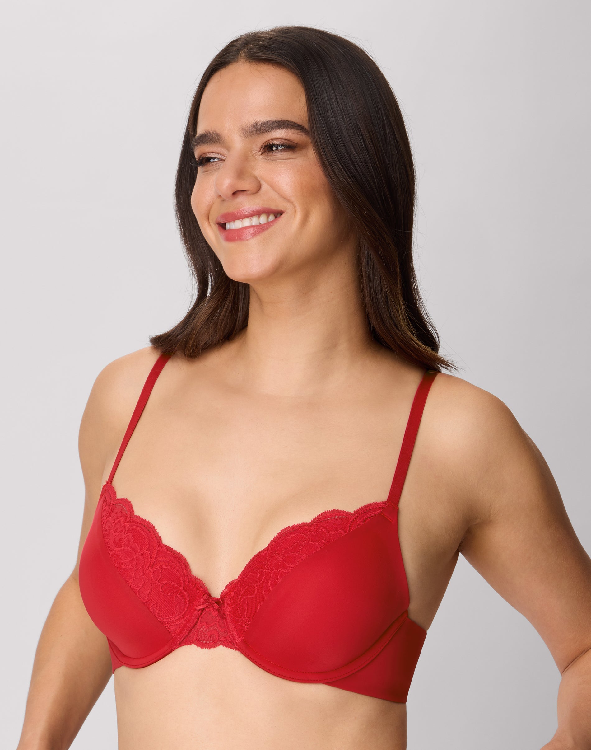 Maidenform Comfort Devotion Convertible Underwire Bra, Full Coverage Impluse Red 34C Women’s