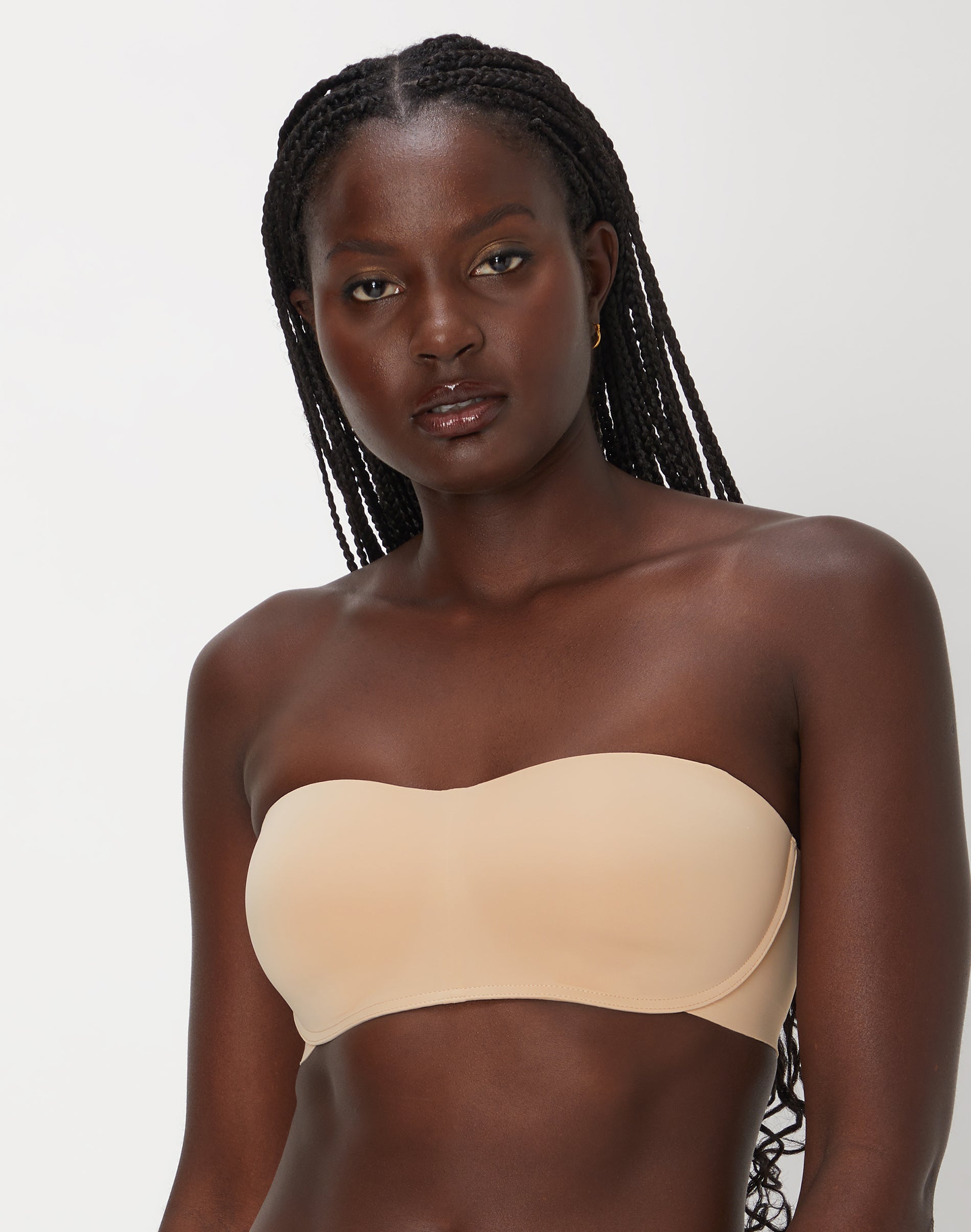 Maidenform Strapless Bra with Stay-Put Tech, Wireless (Plus Size Available) Almond XL Women’s