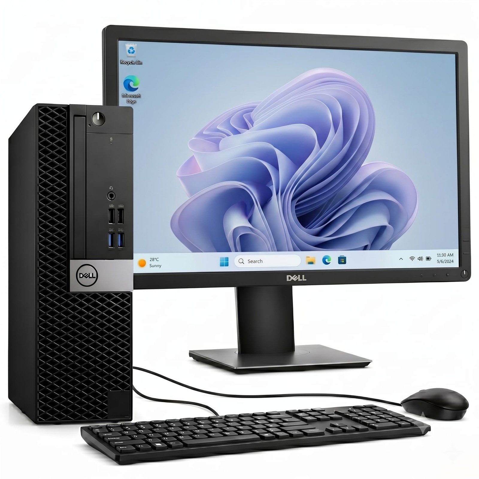 Dell 5040 SFF Intel i5-6500 32GB RAM 1TB SSD 24″ LED Windows 11 Desktop PC
