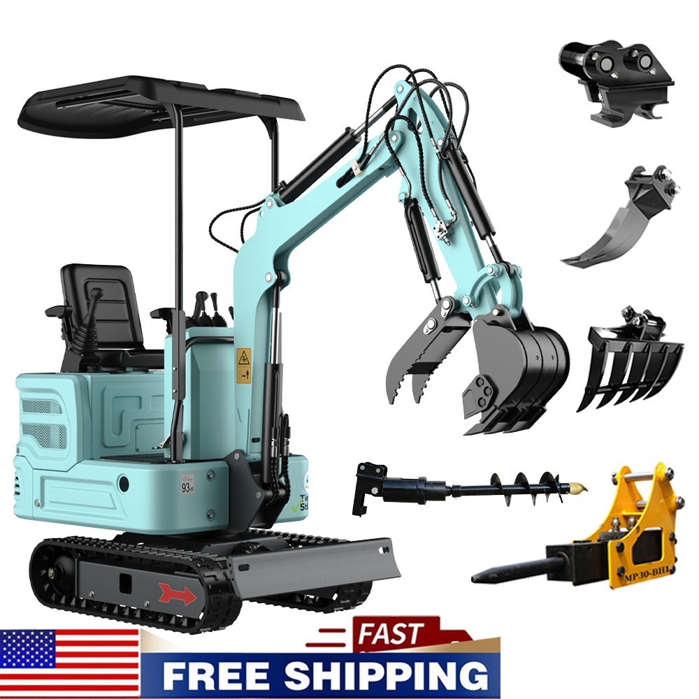 1.4 Ton Mini Excavator KUBOTA Diesel Digger Pilot System Hydraulic Water Cooling