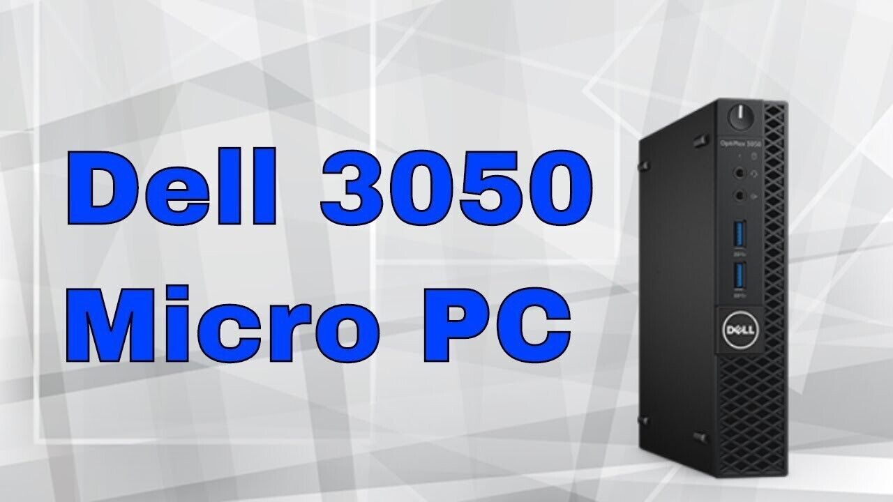 Dell Optiplex 3050 Micro PC i3-7100T 16GB DDR4 256GB SSD Windows 10 Pro WiFi