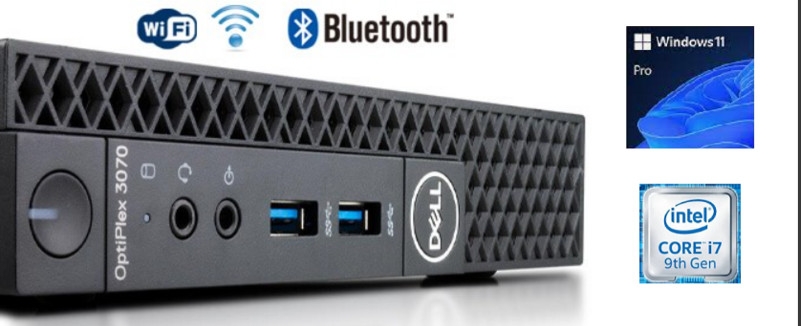 Dell Optiplex Micro Mini PC i7 , 16GB RAM, 512GB SSD, Windows 11 Pro,  WiFi+BT