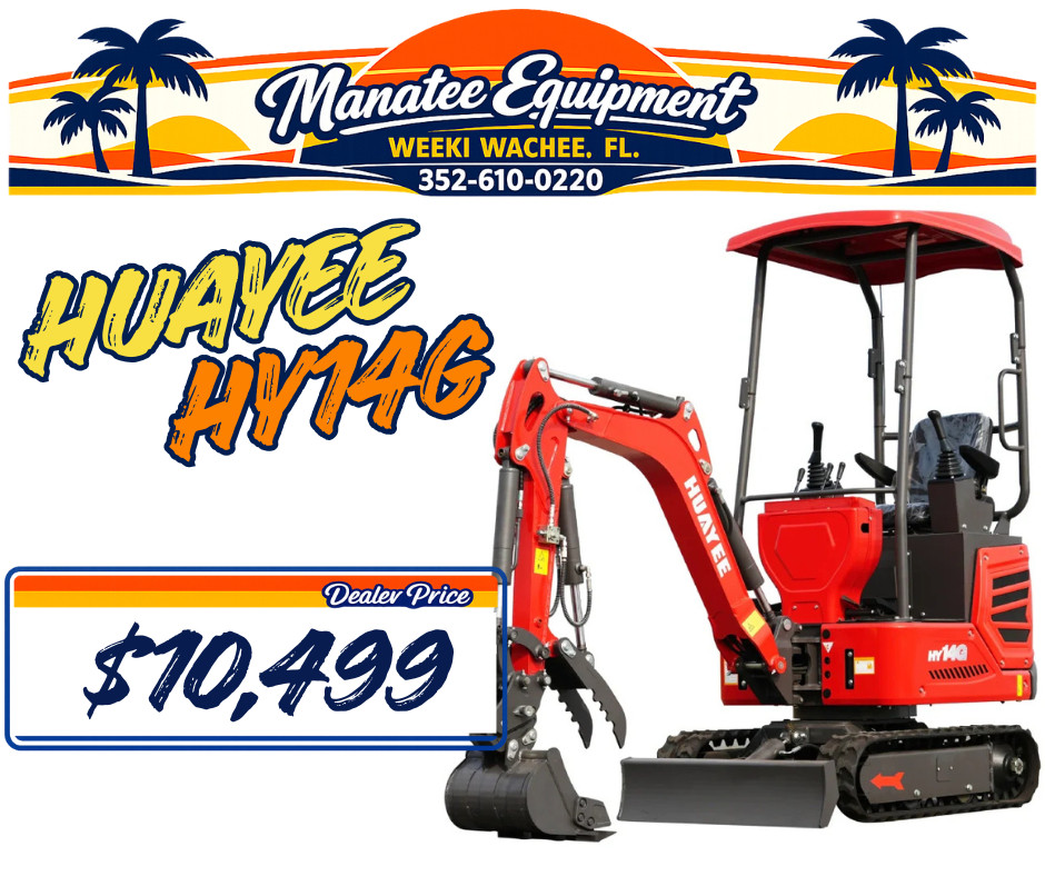 *US DEALER* Huayee HY14G Kubota Powered Mini Excavator with Warranty