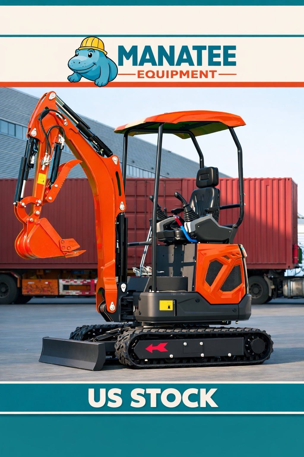 *US WAREHOUSE* Nuoman NM-E18 Pro Mini Excavator Kubota Diesel Engine