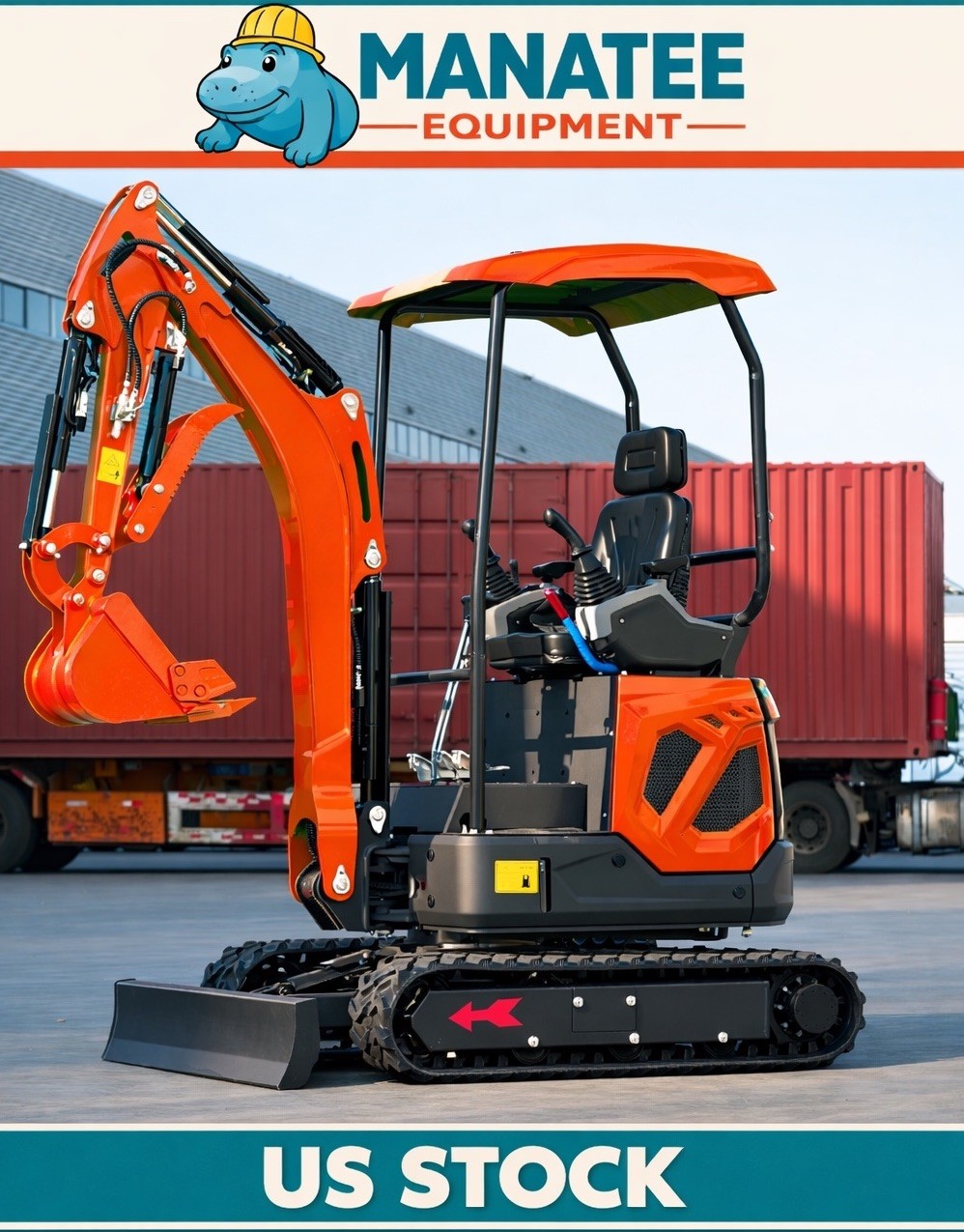 *CHICAGO* Nuoman NM-E18 Pro Mini Excavator Kubota Diesel Engine Pilot