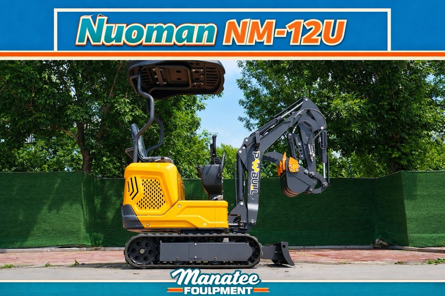 *CHICAGO* Nuoman NM-12U Mini Excavator 1.2 Gasoline with Warranty